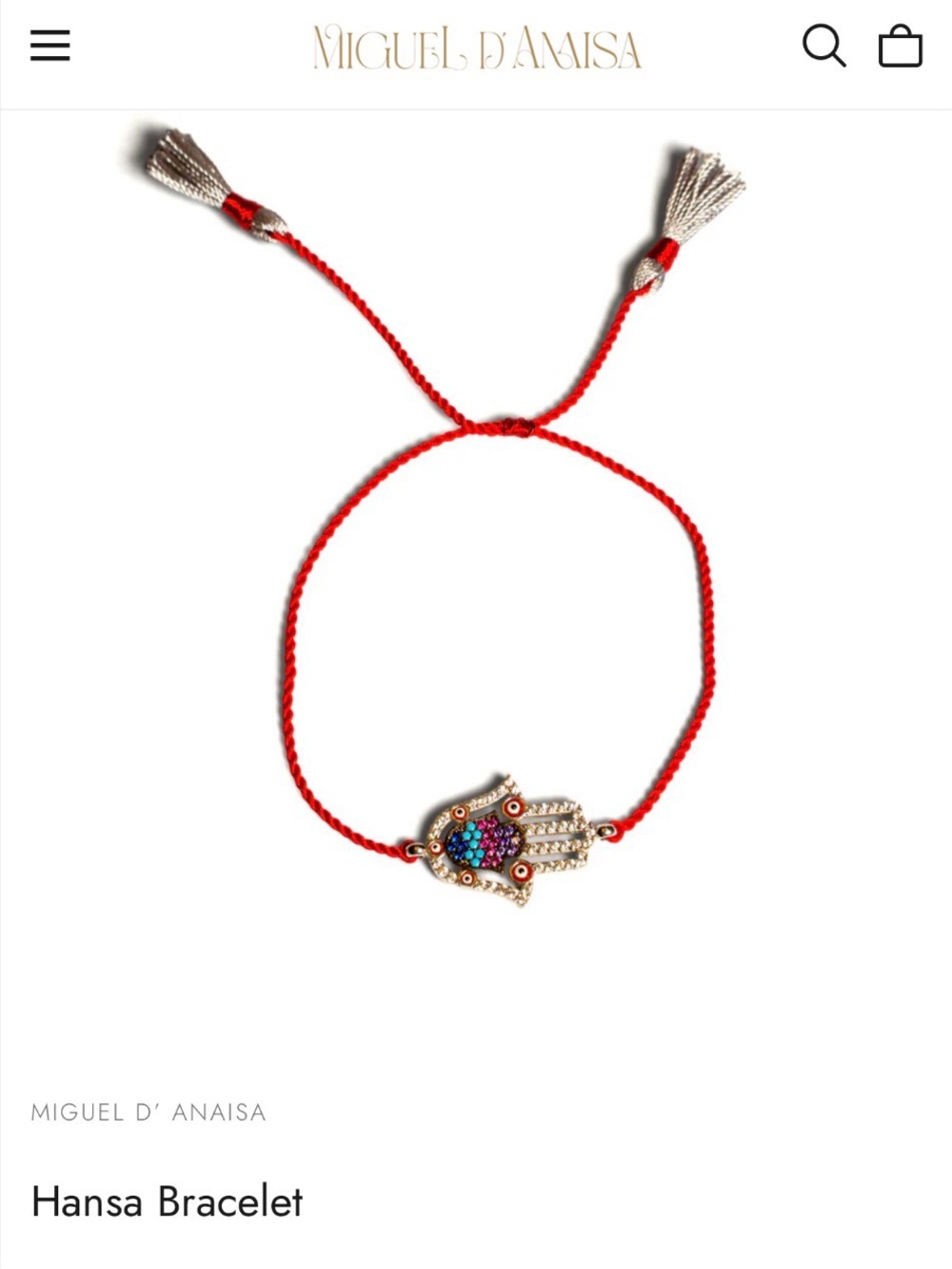 Red Hamsa Bracelet